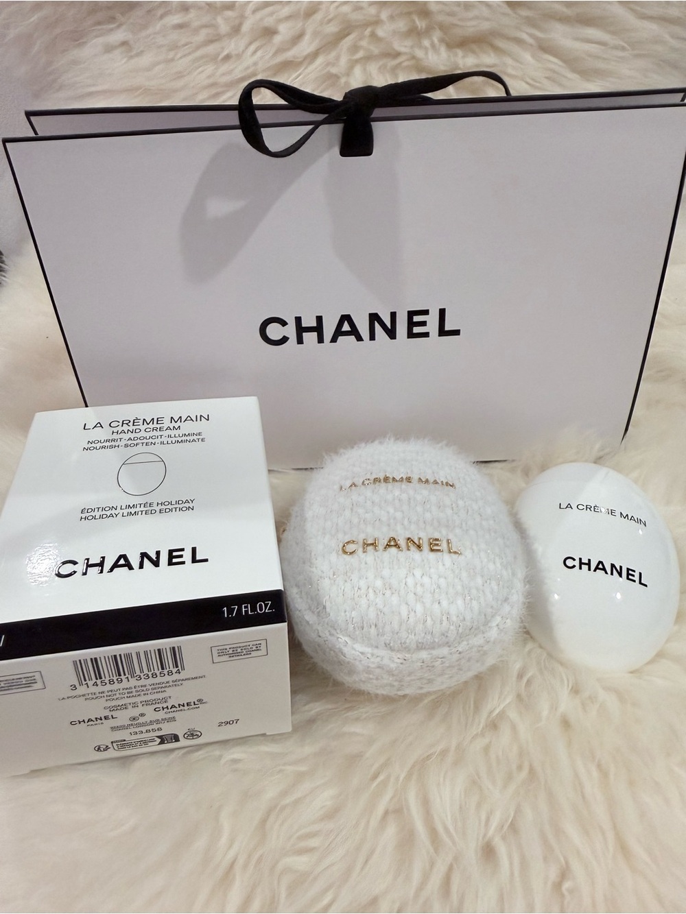 Chanel La Crème Main Hand Cream and Pouch